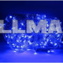Гірлянда Xmas нитка 800 LED синя Прозорий провід 40 м